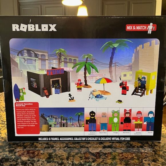 NEW Roblox ROB0599 Action Collection-Arsenal Operation Beach Day Deluxe Playset - Picture 9 of 11